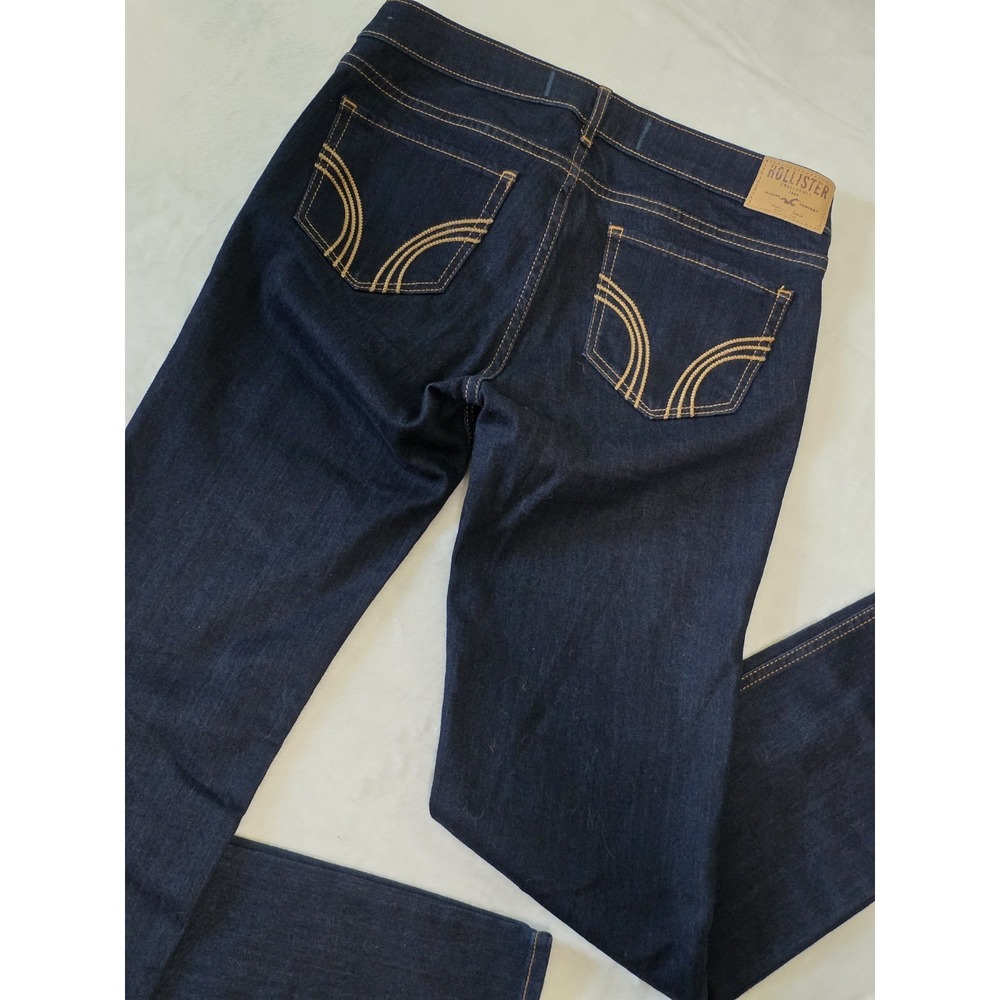 Hollister Y2K Womens 28x32 7R Dark Wash Low Rise Straight Leg Denim Jeans
